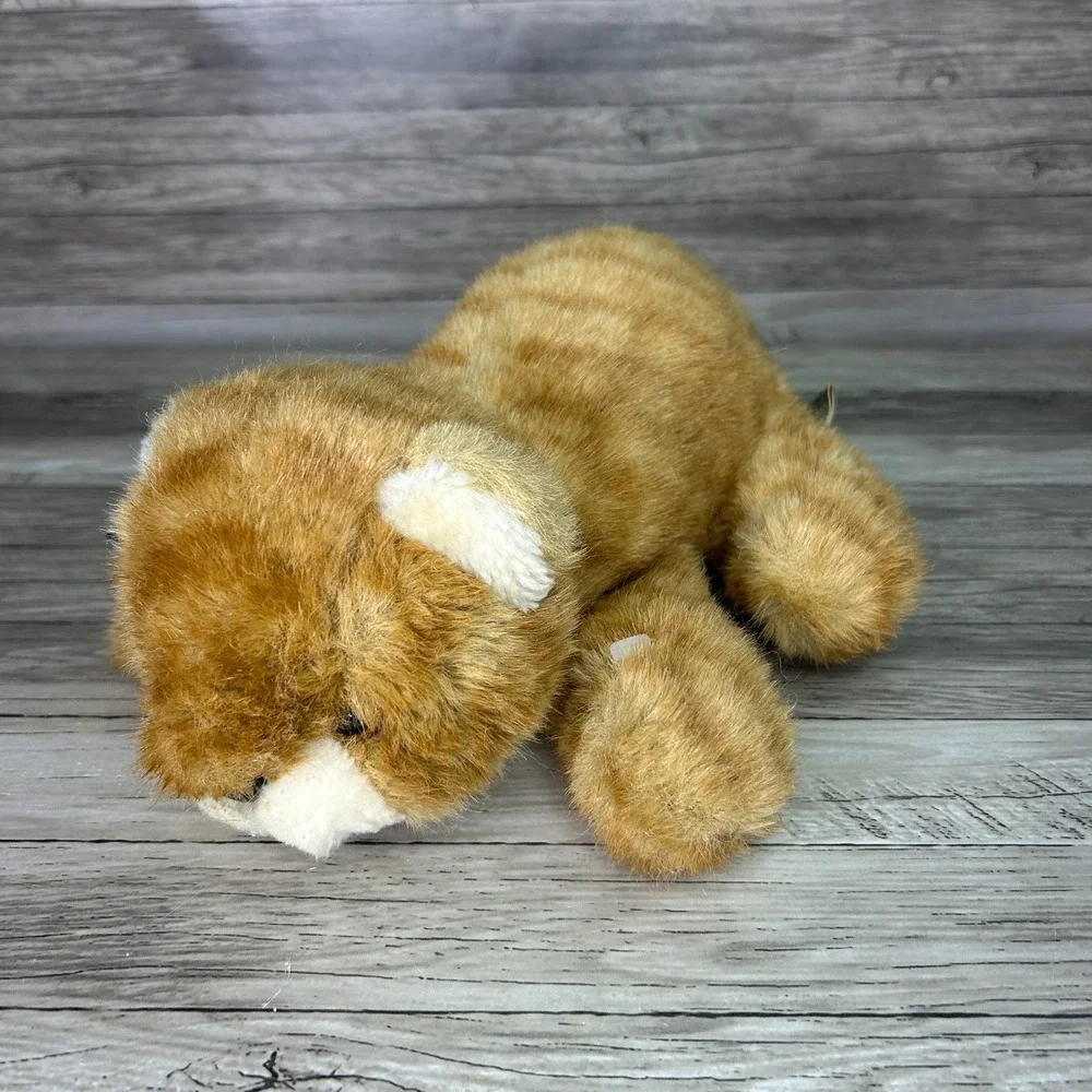 Applause Orange Tabby Cat Plush Stuffed Animal Toy Vintage